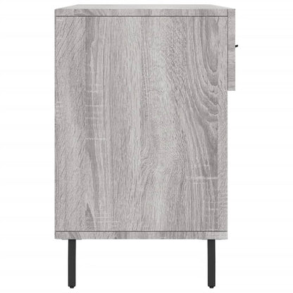 vidaXL Shoe Bench Grey Sonoma 102x35x55 cm Engineered Wood