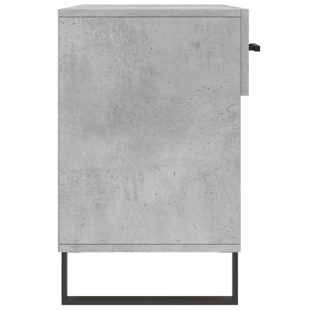 vidaXL Shoe Bench Concrete Grey 102x35x55 cm Engineered Wood