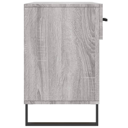 vidaXL Shoe Bench Grey Sonoma 102x35x55 cm Engineered Wood