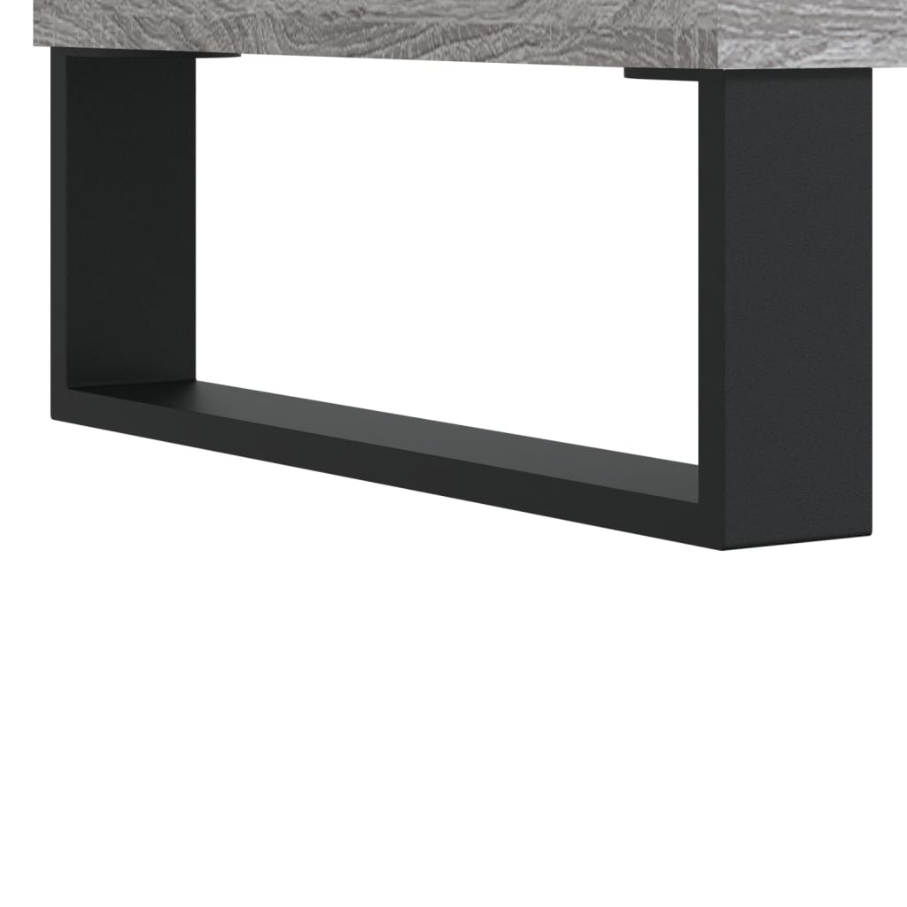 vidaXL Shoe Bench Grey Sonoma 102x35x55 cm Engineered Wood