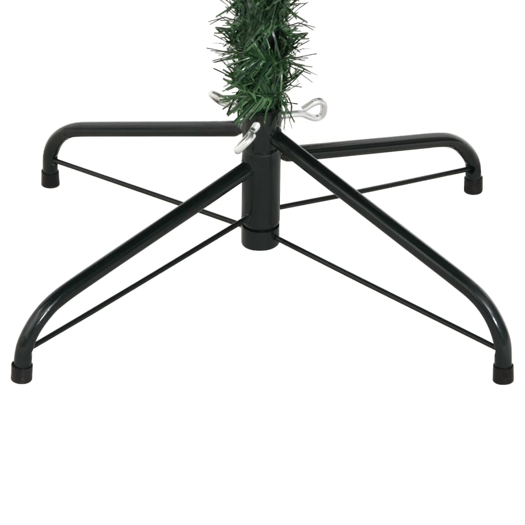 vidaXL Artificial Hinged Christmas Tree with Flocked Snow 180 cm