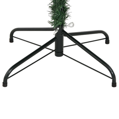 vidaXL Artificial Hinged Christmas Tree with Flocked Snow 180 cm