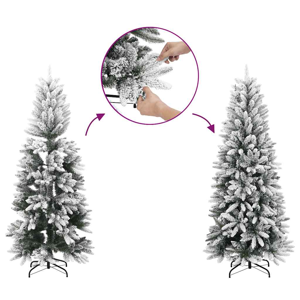 vidaXL Artificial Christmas Tree with Flocked Snow 150 cm