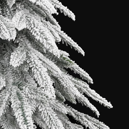 vidaXL Artificial Christmas Tree with Flocked Snow 210 cm