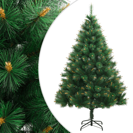 vidaXL Artificial Hinged Christmas Tree with Stand 240 cm