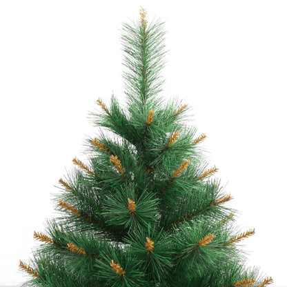 vidaXL Artificial Hinged Christmas Tree with Stand 240 cm