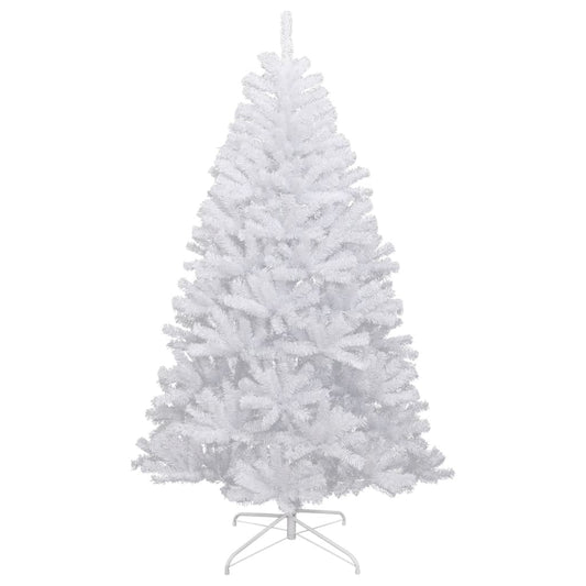 vidaXL Artificial Hinged Christmas Tree with Flocked Snow 120 cm