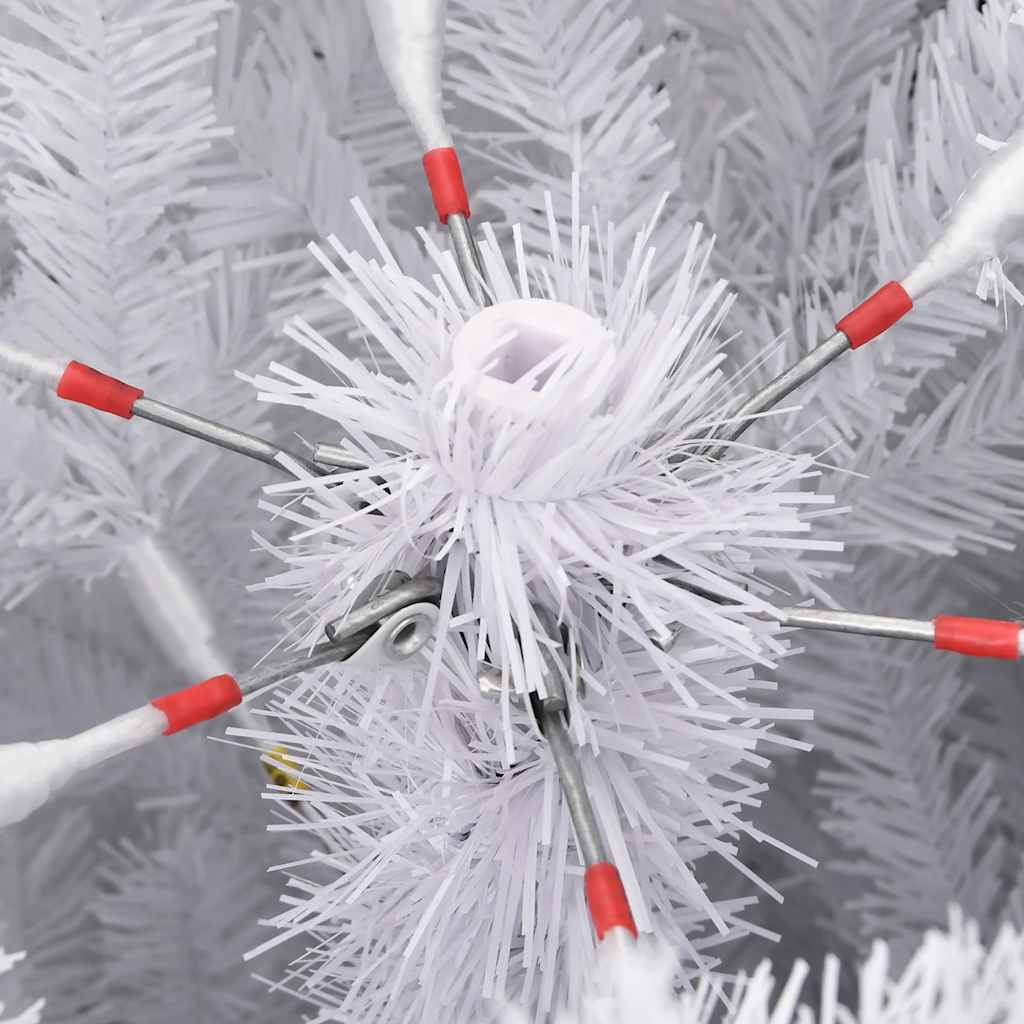 vidaXL Artificial Hinged Christmas Tree with Flocked Snow 120 cm