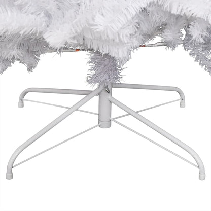 vidaXL Artificial Hinged Christmas Tree with Flocked Snow 210 cm