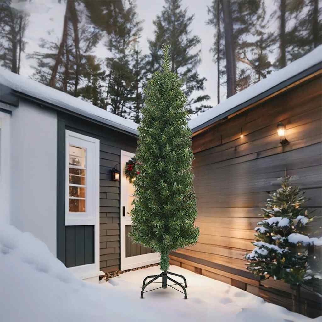 vidaXL Slim Christmas Tree with Stand 270 cm PVC