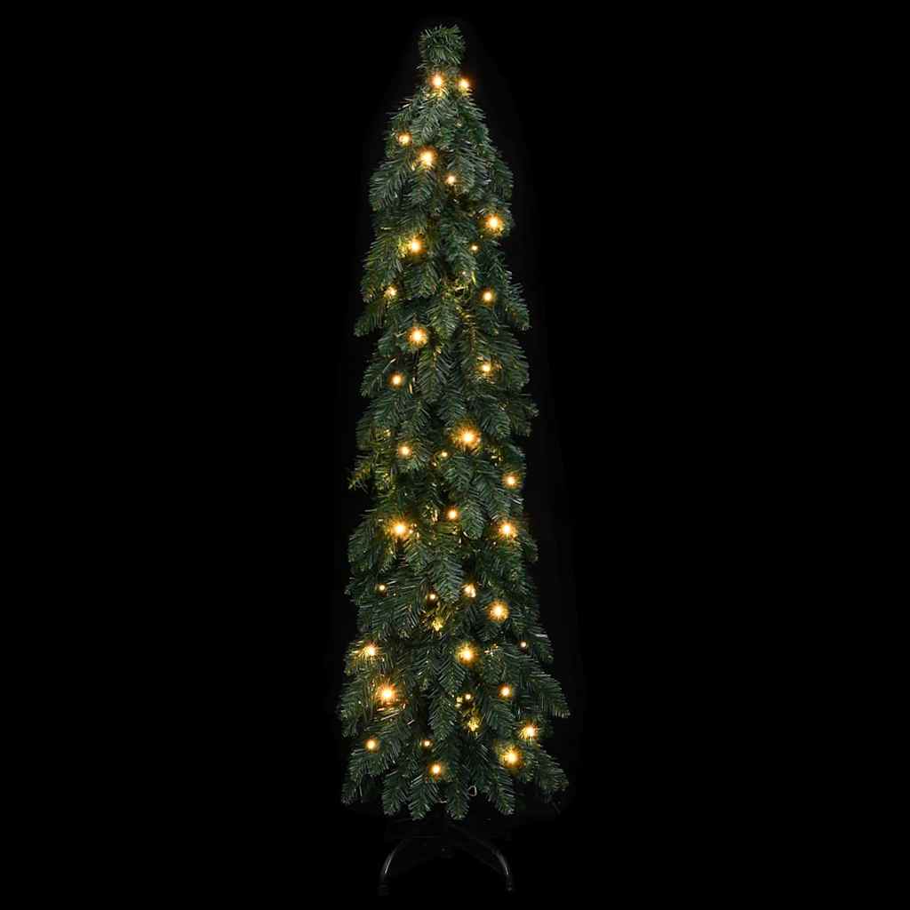 vidaXL Artificial Pre-lit Christmas Tree with 80 LEDs 150 cm