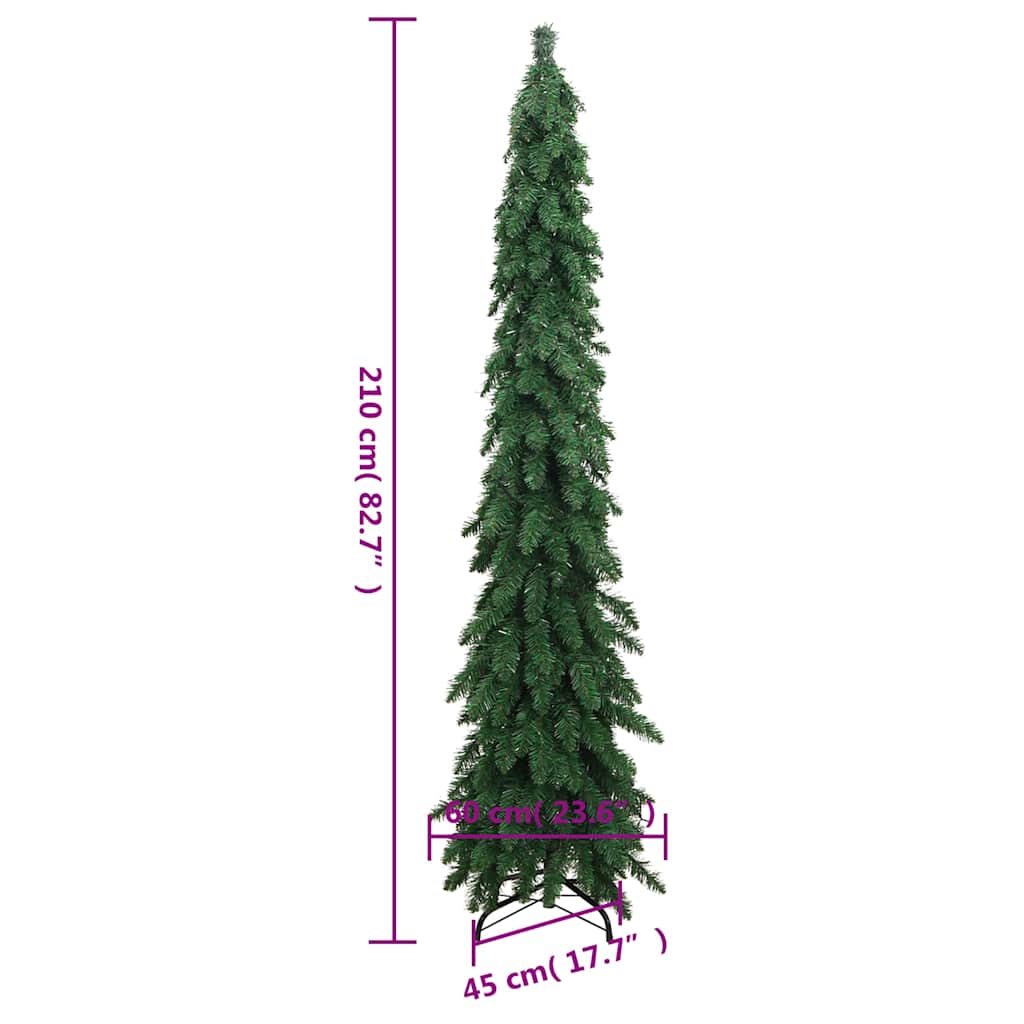vidaXL Artificial Pre-lit Christmas Tree with 130 LEDs 210 cm