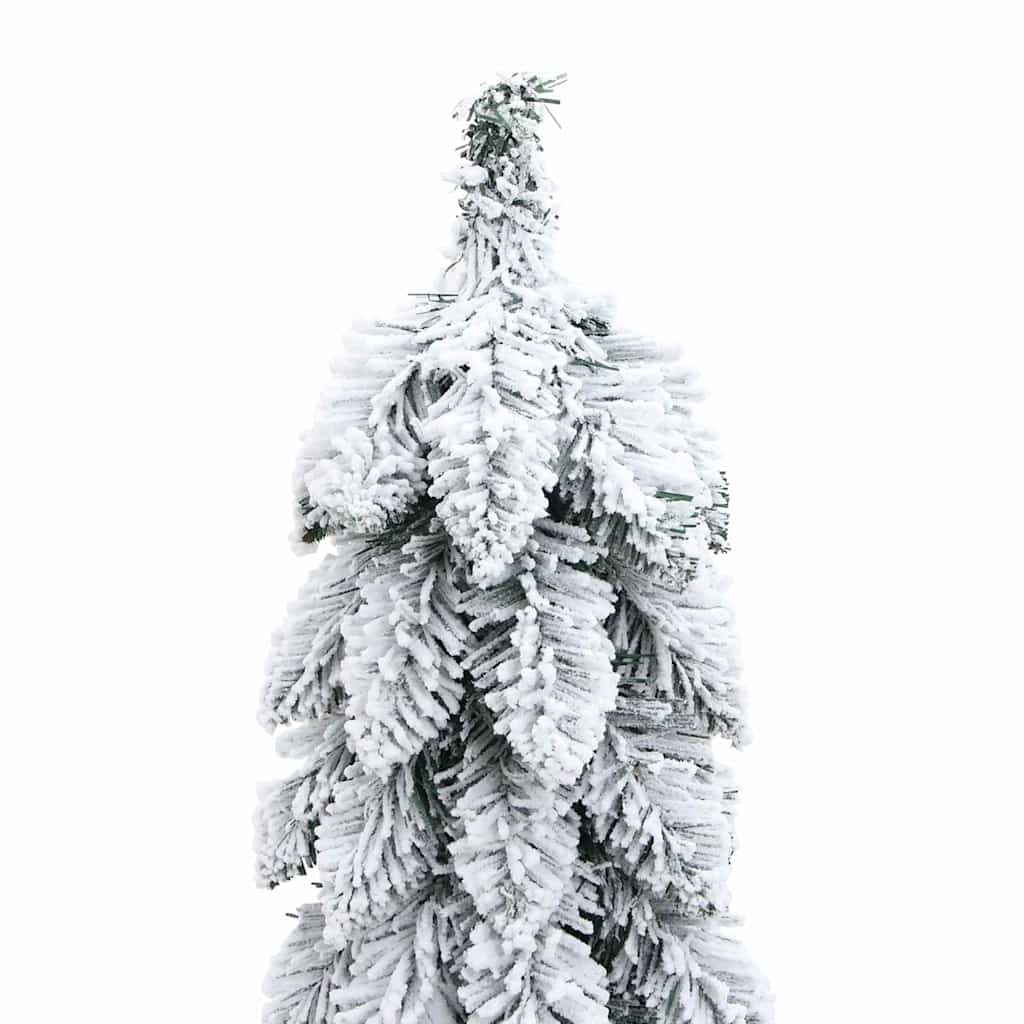 vidaXL Artificial Pre-lit Christmas Tree 30 LEDs&Flocked Snow 60 cm