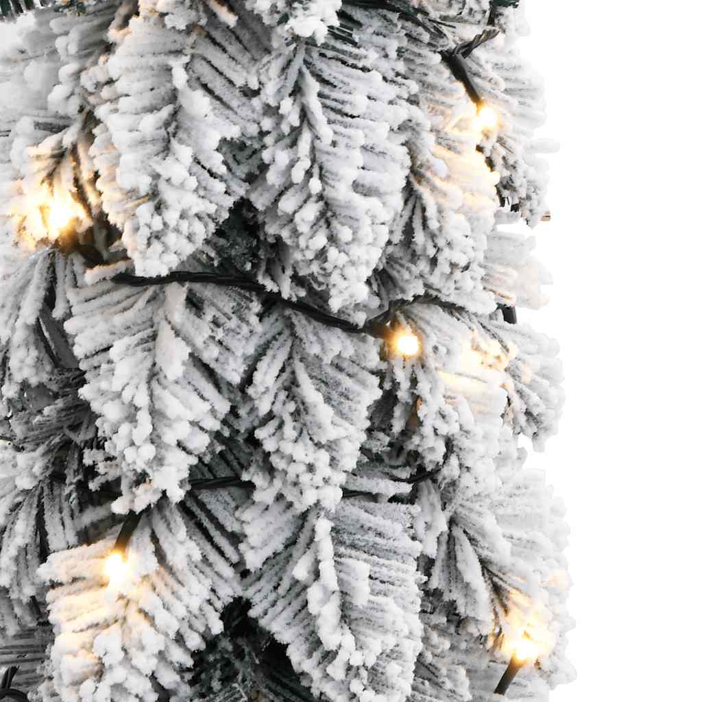 vidaXL Artificial Pre-lit Christmas Tree 30 LEDs&Flocked Snow 60 cm