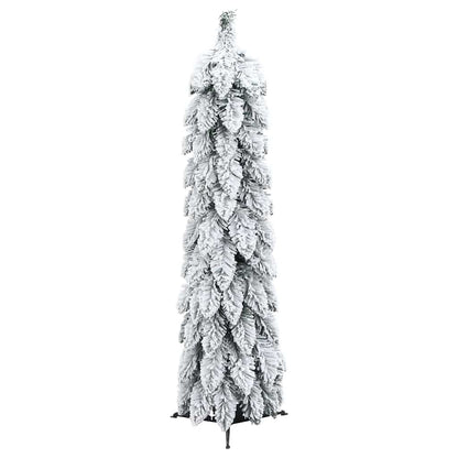 vidaXL Artificial Pre-lit Christmas Tree 45 LEDs&Flocked Snow 90 cm