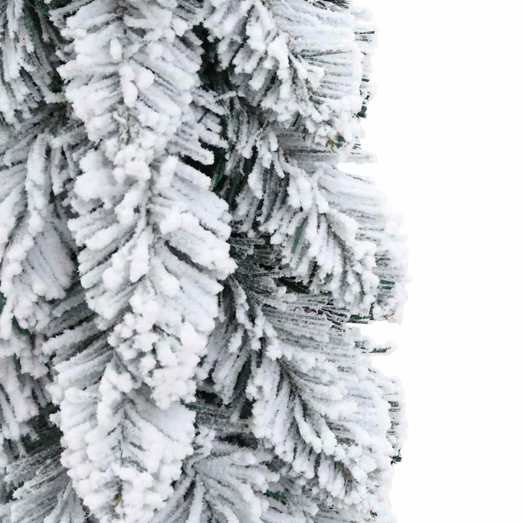 vidaXL Artificial Pre-lit Christmas Tree 45 LEDs&Flocked Snow 90 cm