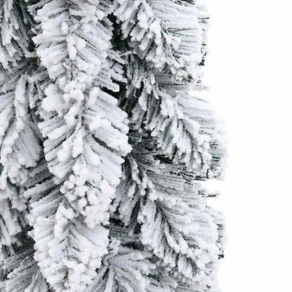 vidaXL Artificial Pre-lit Christmas Tree 45 LEDs&Flocked Snow 90 cm