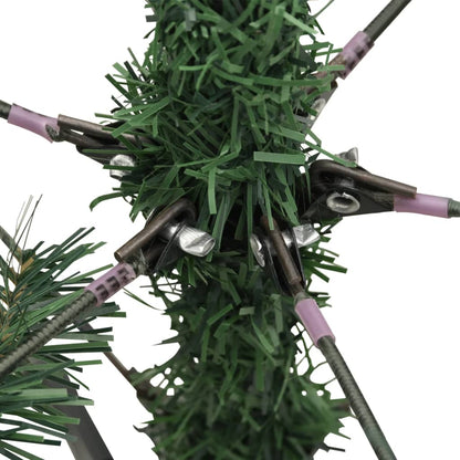 vidaXL Artificial Hinged Christmas Tree with Cones 120 cm