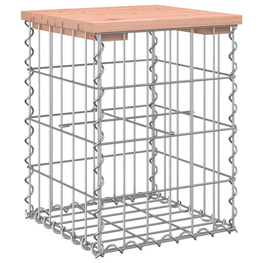 vidaXL Garden Bench Gabion Design 33x31x42 cm Solid Wood Douglas