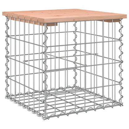 vidaXL Garden Bench Gabion Design 43x44x42 cm Solid Wood Douglas