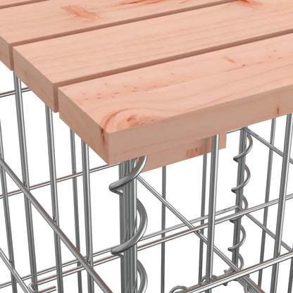 vidaXL Garden Bench Gabion Design 203x44x42 cm Solid Wood Douglas