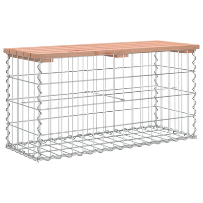 vidaXL Garden Bench Gabion Design 83x31.5x42 cm Solid Wood Douglas