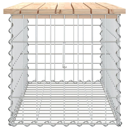 vidaXL Garden Bench Gabion Design 83x44x42 cm Solid Wood Pine