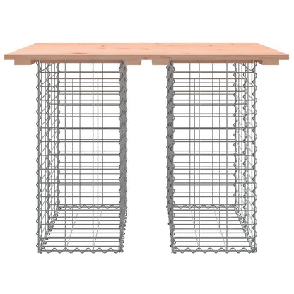 vidaXL Garden Table Gabion Design 100x70x72 cm Solid Wood Douglas