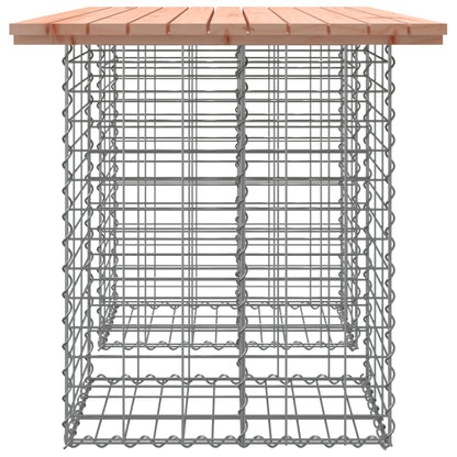 vidaXL Garden Table Gabion Design 100x70x72 cm Solid Wood Douglas