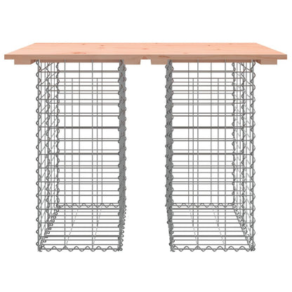 vidaXL Garden Table Gabion Design 100x70x72 cm Solid Wood Douglas