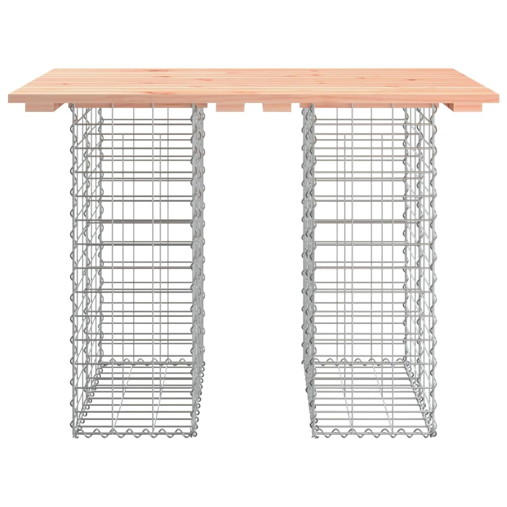 vidaXL Garden Table Gabion Design 100x70x72 cm Solid Wood Douglas