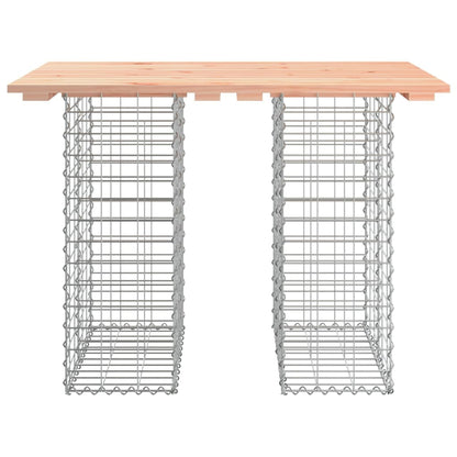 vidaXL Garden Table Gabion Design 100x70x72 cm Solid Wood Douglas