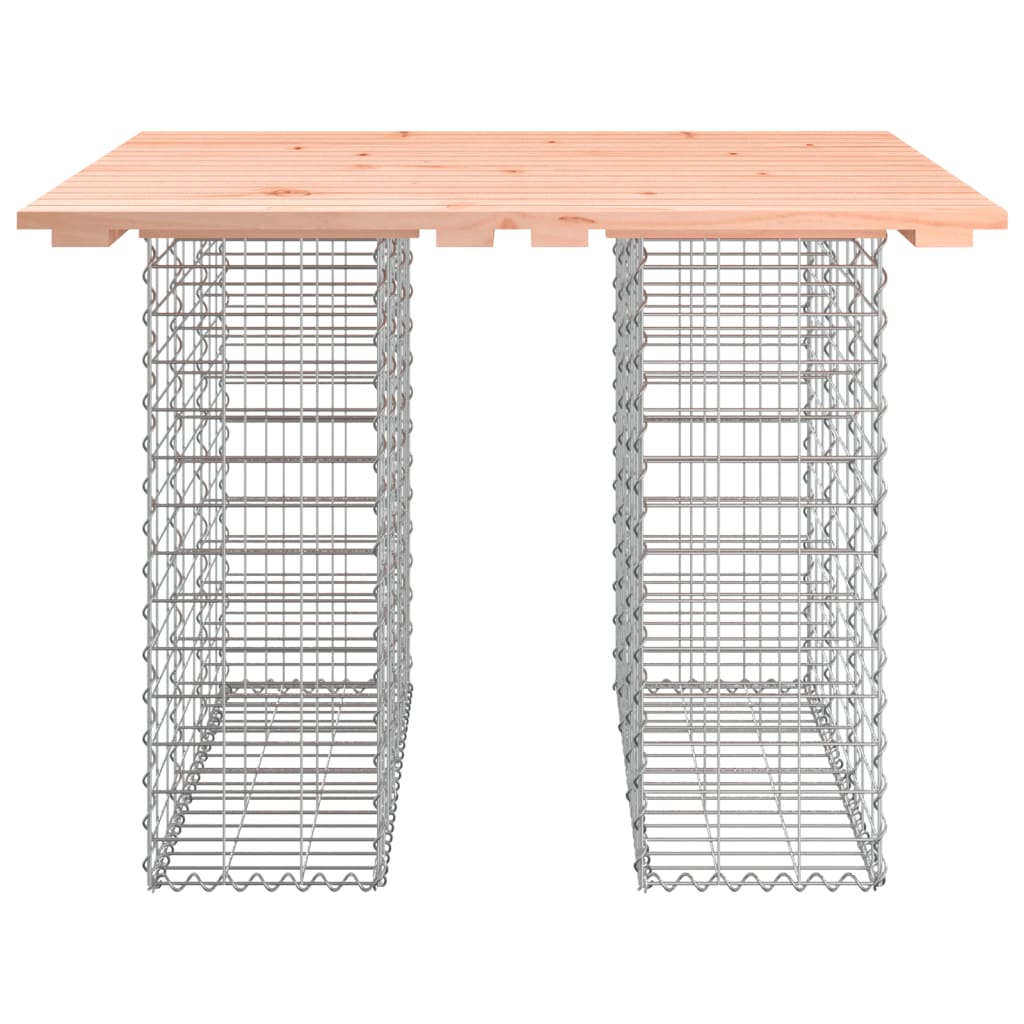 vidaXL Garden Table Gabion Design 100x102x72 cm Solid Wood Douglas