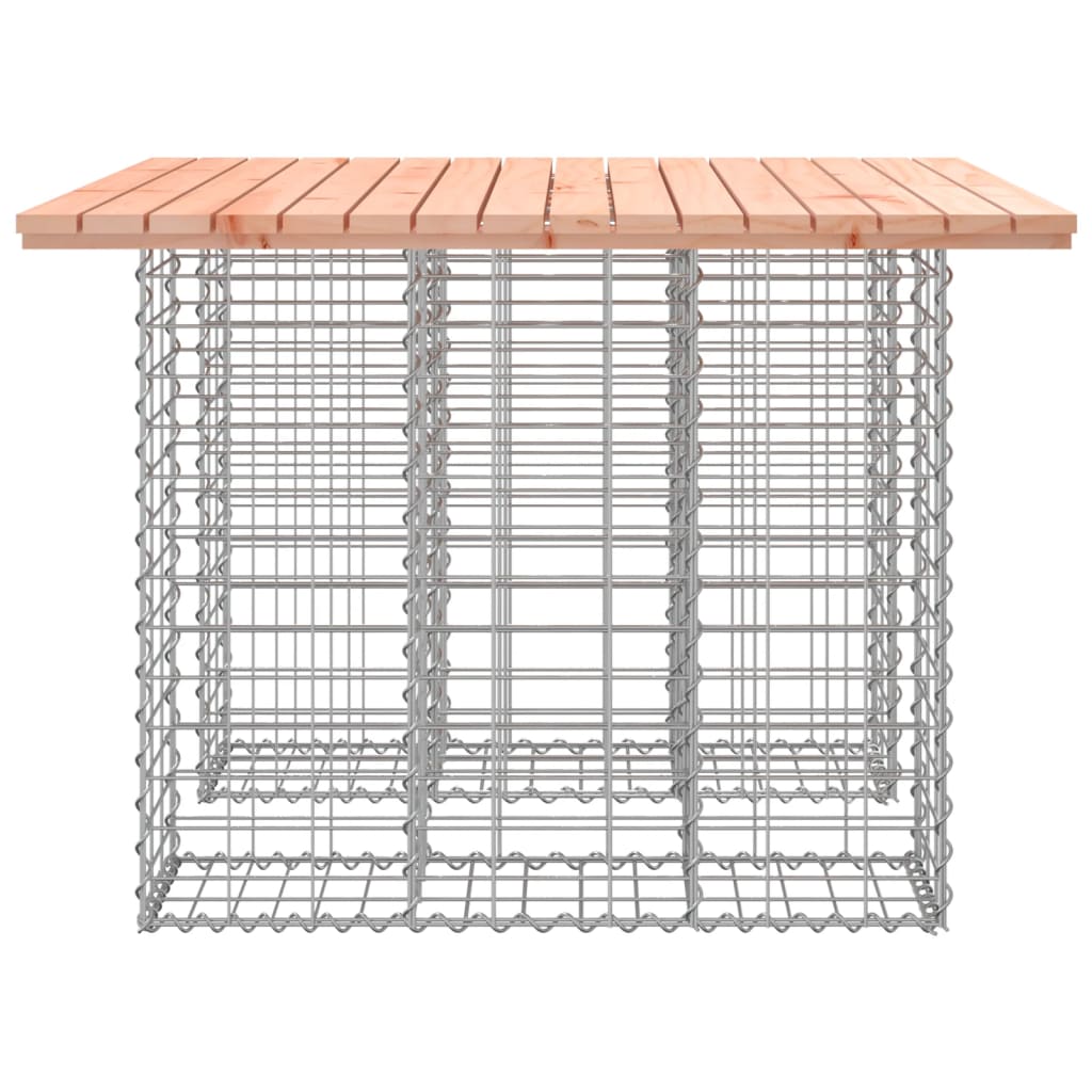 vidaXL Garden Table Gabion Design 100x102x72 cm Solid Wood Douglas