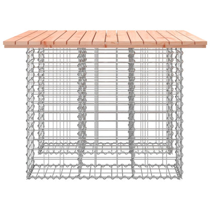 vidaXL Garden Table Gabion Design 100x102x72 cm Solid Wood Douglas