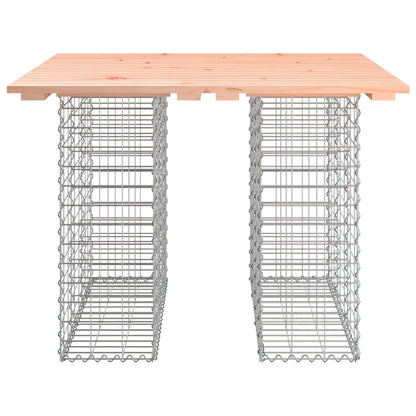 vidaXL Garden Table Gabion Design 100x102x72 cm Solid Wood Douglas