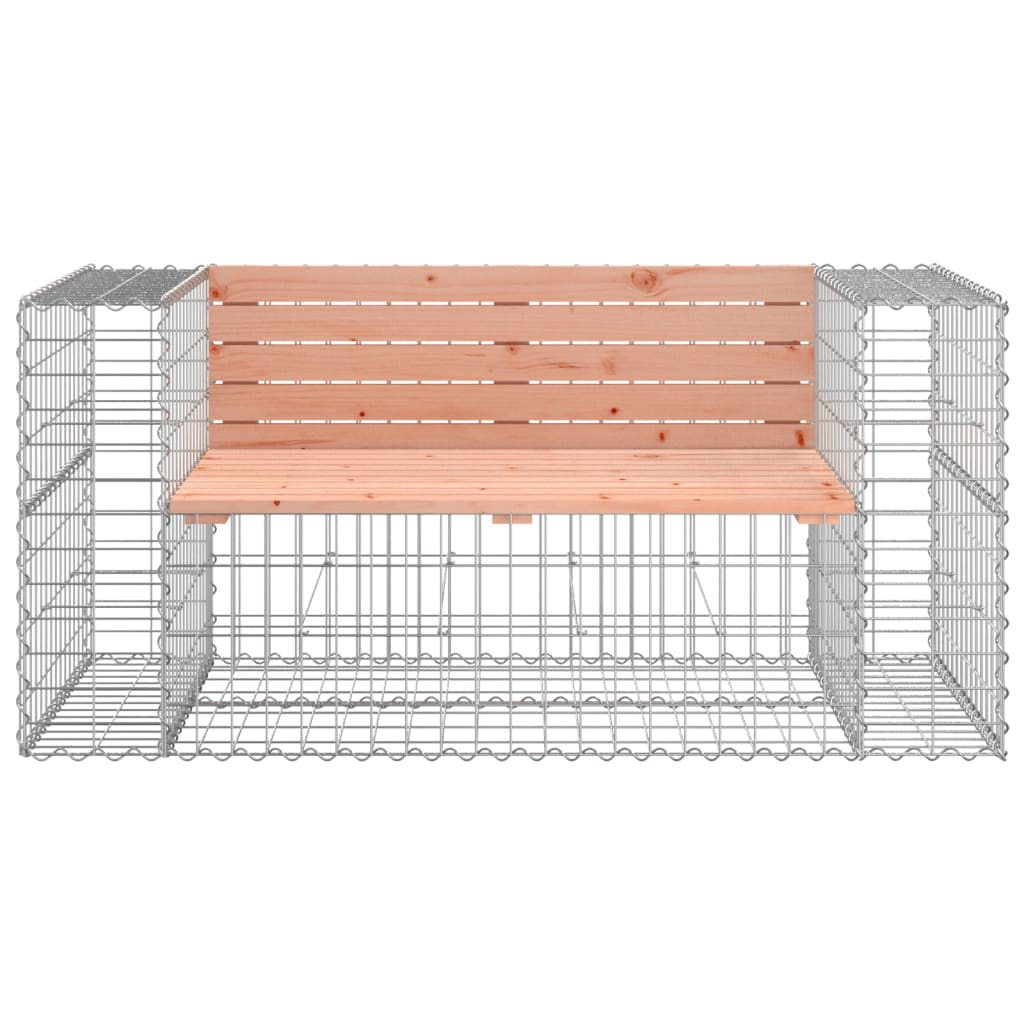 vidaXL Garden Bench | Douglas wood, Galvanised steel | Solid douglas wood