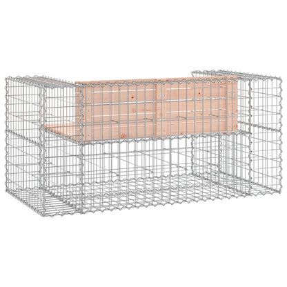 vidaXL Garden Bench | Douglas wood, Galvanised steel | Solid douglas wood