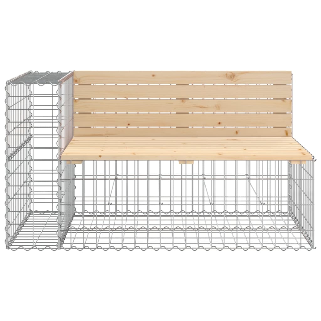 vidaXL Garden Bench | Natural | Solid pine wood | Medium | Durable
