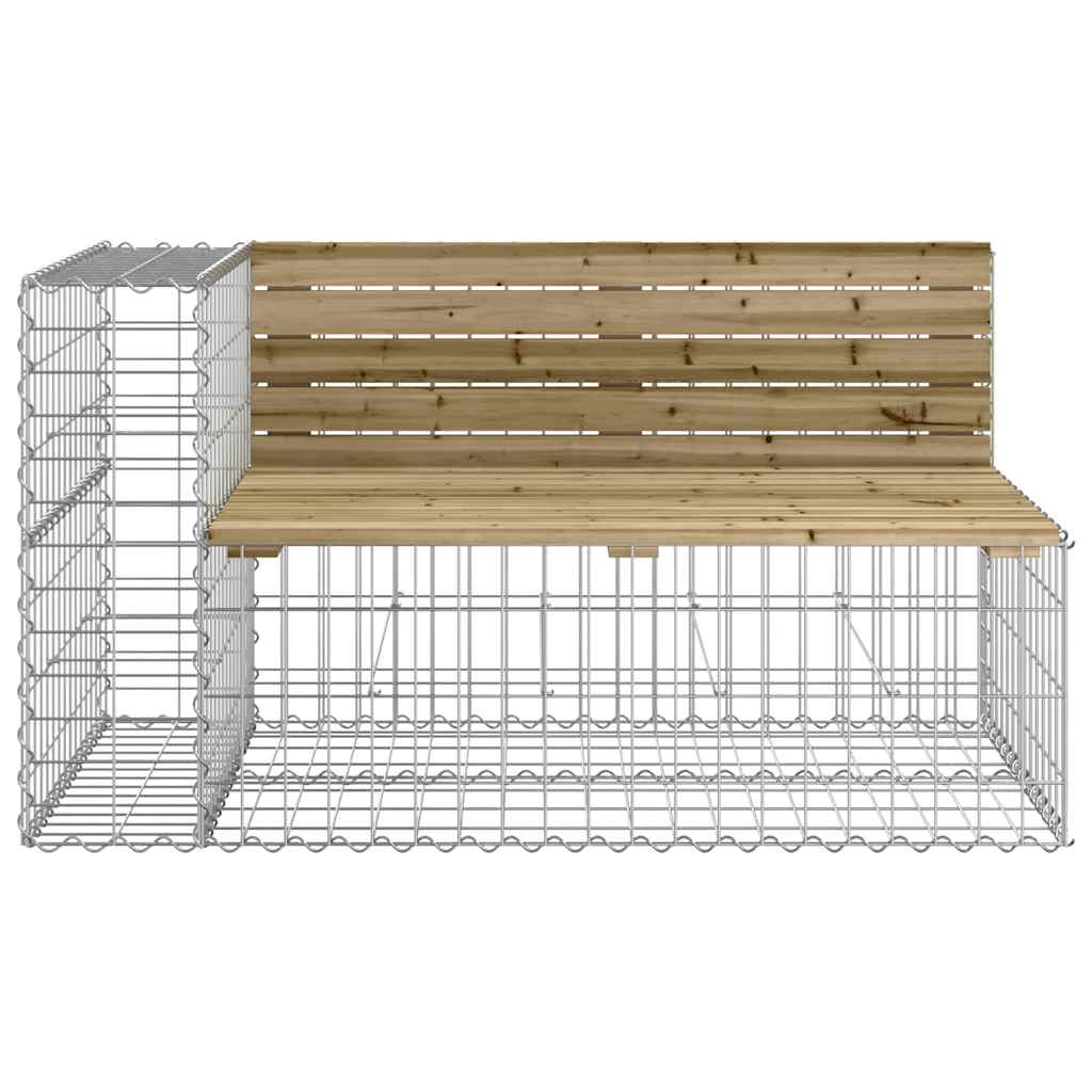 vidaXL Garden Bench | Natural Wood | Impregnated Wood Pine | Medium | Durable