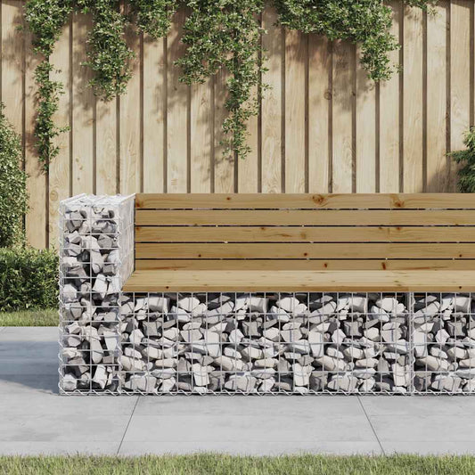 vidaXL Garden Bench | Natural Wood | Impregnated Wood Pine | Medium | Durable