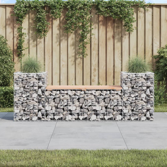 vidaXL Garden Bench | Natural Wood | Solid Douglas Wood | Medium | Planters