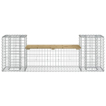 vidaXL Garden Bench Gabion Design 183x41x60.5 cm Impregnated Wood Pine