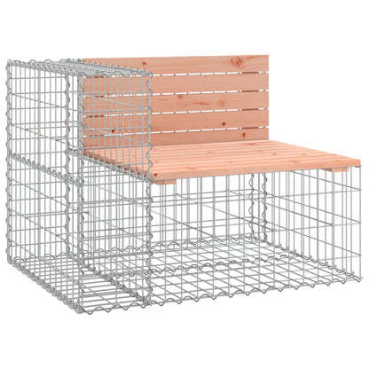 vidaXL Garden Bench | Douglas wood colour, Grey metal base