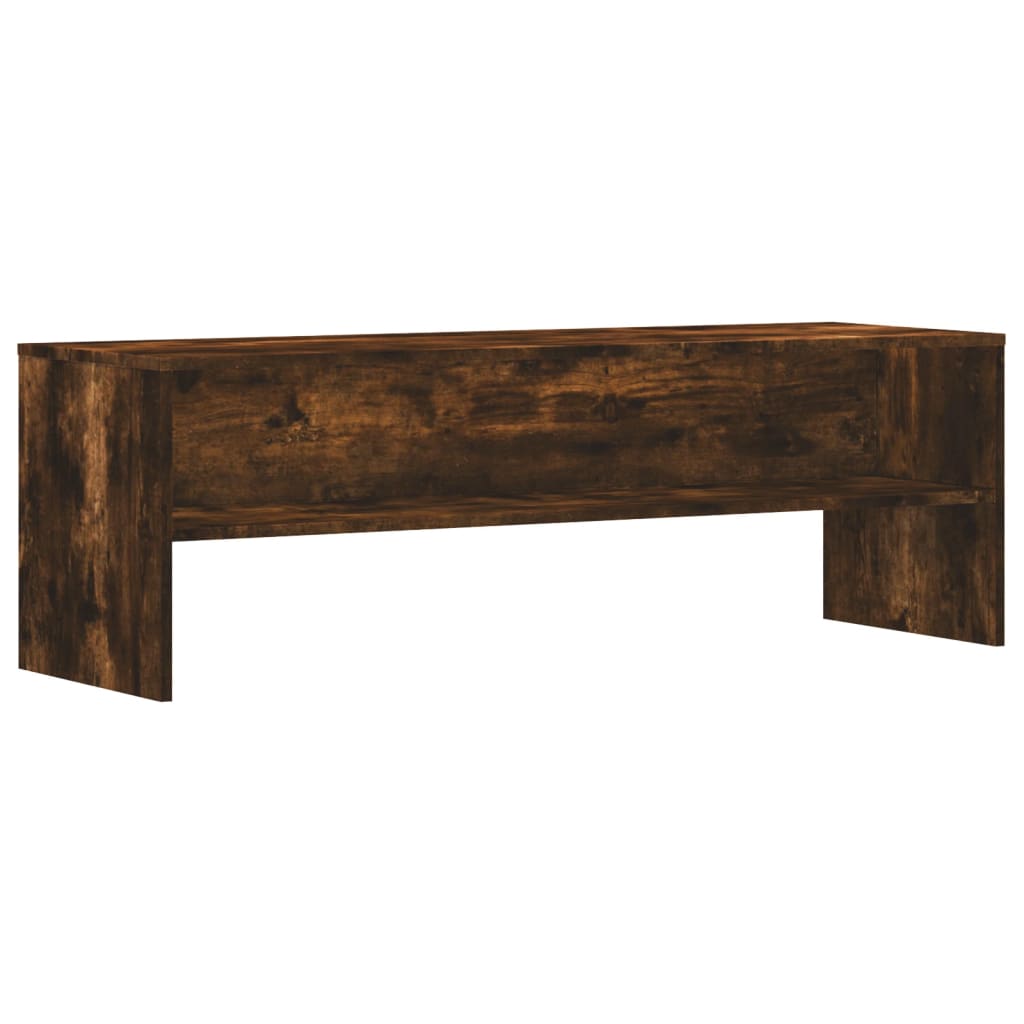 vidaXL TV Cabinet Smoked Oak 120x40x40 cm Engineered Wood