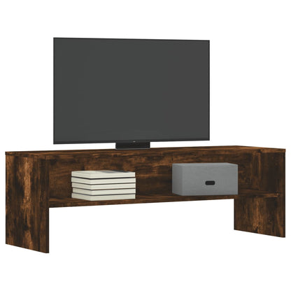 vidaXL TV Cabinet Smoked Oak 120x40x40 cm Engineered Wood