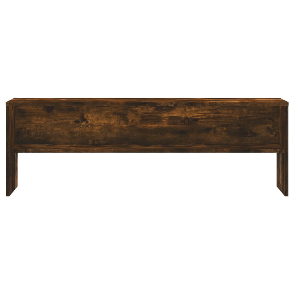 vidaXL TV Cabinet Smoked Oak 120x40x40 cm Engineered Wood