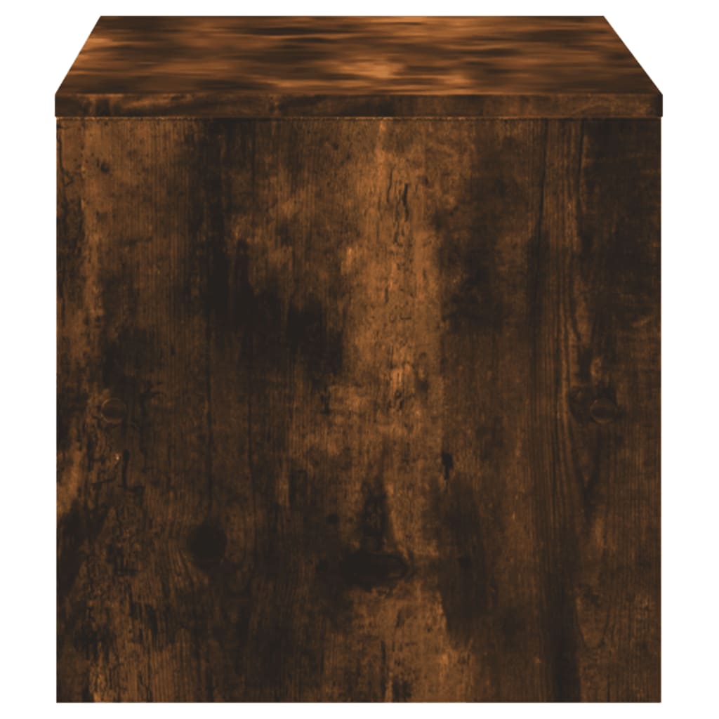 vidaXL TV Cabinet Smoked Oak 120x40x40 cm Engineered Wood