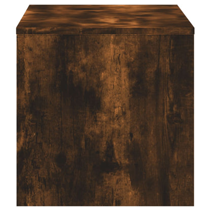 vidaXL TV Cabinet Smoked Oak 120x40x40 cm Engineered Wood
