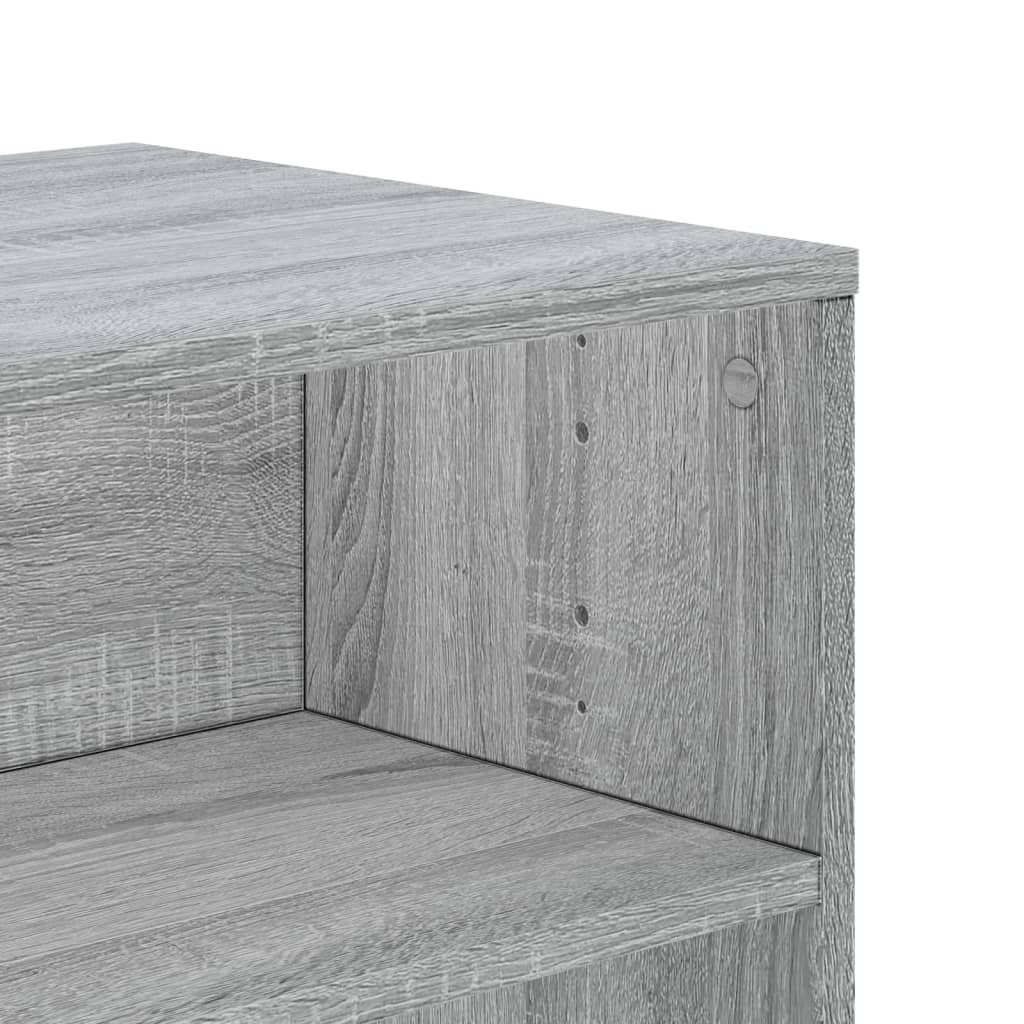 vidaXL TV Cabinet Grey Sonoma 120x40x40 cm Engineered Wood